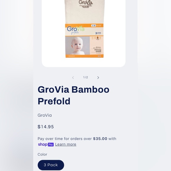 GroVia Prefolds - Picture 3 of 4